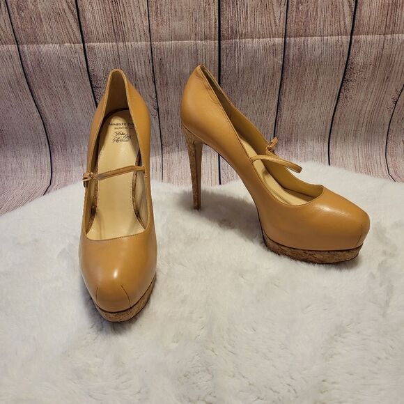 Alexandre Birman nude color platform heels - Picture 1 of 8